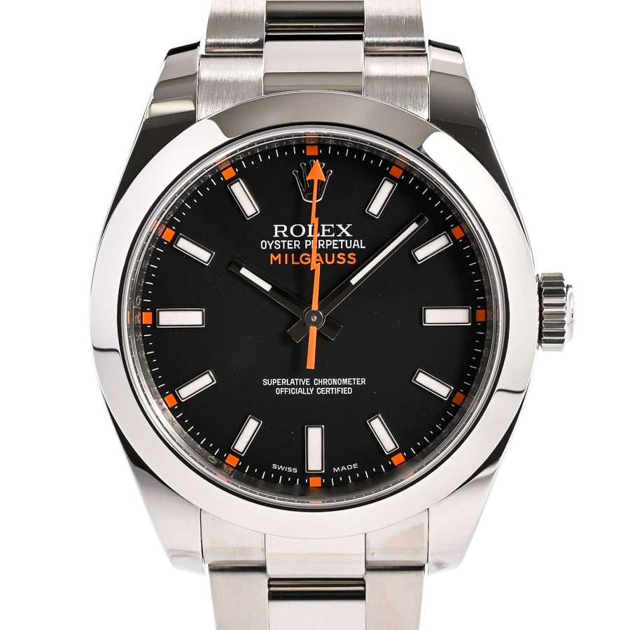 ミルガウス ブラック ケース:約40mm/ブレスサイズ:約18.5cm