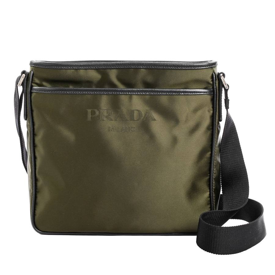 ロングショルダーバッグ カーキ 約W27xH24xD6cm(実寸)
