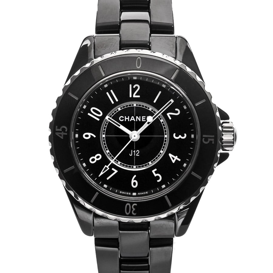 J12 33mm ブラック ケース:約33mm/ブレスサイズ:約17cm