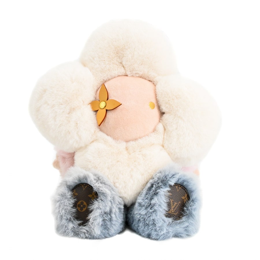 ドゥドゥヴィヴィエンヌ ホワイト / ピンク/ブルー 約W24xH37cm(実寸)