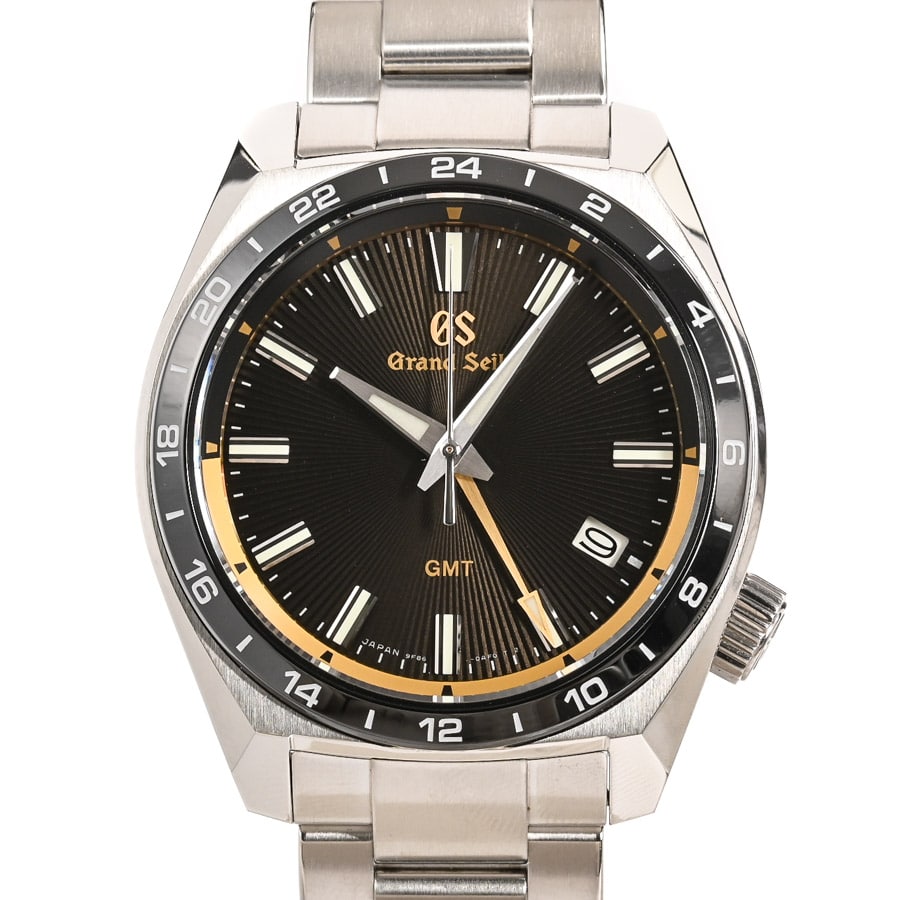 9Fクオーツ GMT セイコー創業140周年記念 ブラック / ベルトカラー：ステンレス ケース:約40mm(実寸)/ブレスサイズ:約19cm