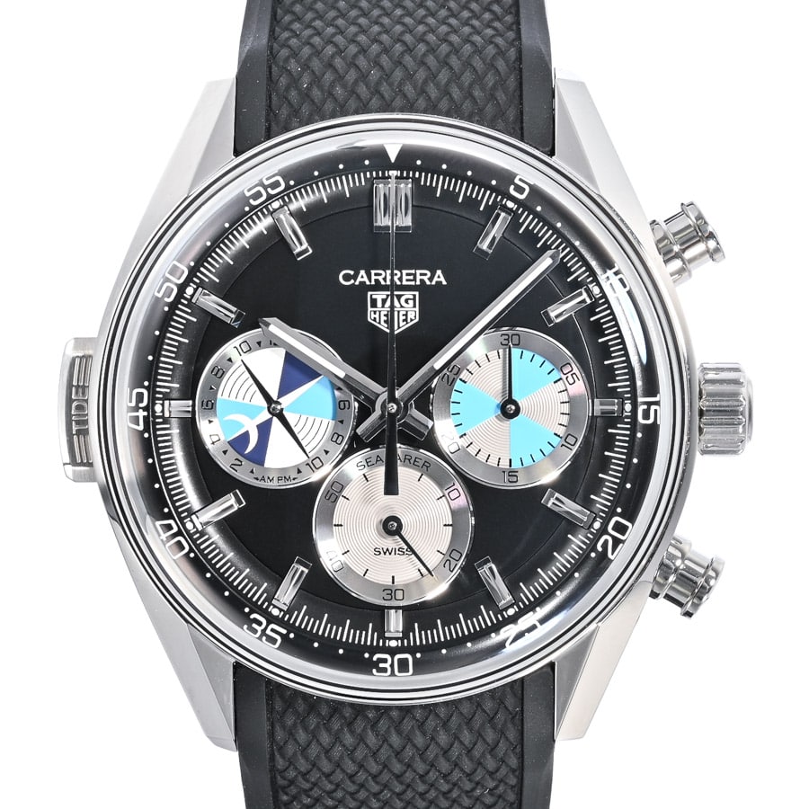 カレラ シーファラー ボディンキー ブラック・シルバー / ベルトカラー：ブラック ケース:約42mm