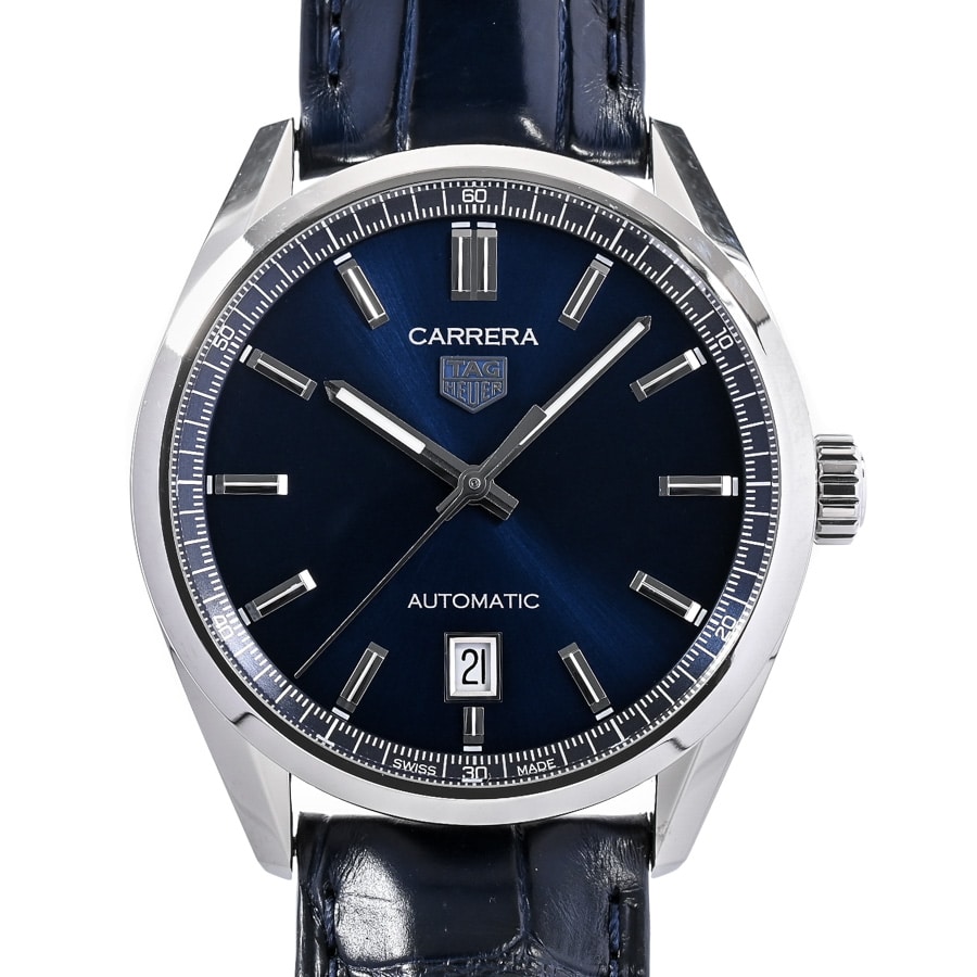カレラ キャリバー5 デイト ブルー ケース:約39mm