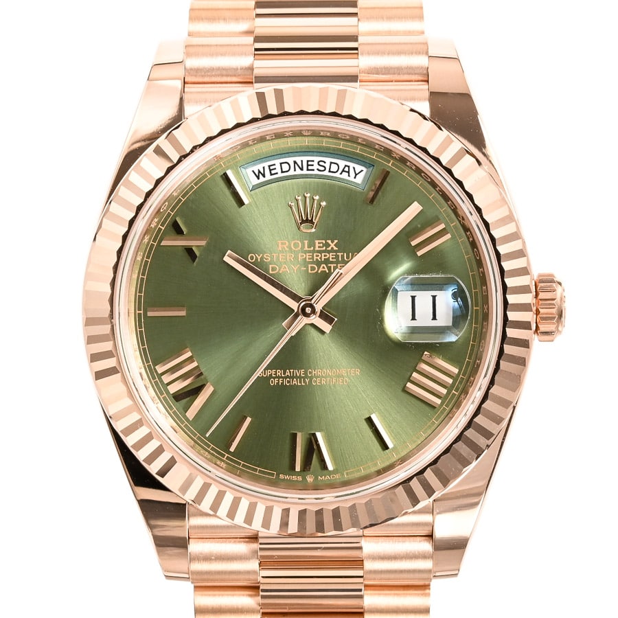 デイデイト40 グリーン / オリーブグリーン ケース:約40mm/ブレスサイズ:約18.5cm