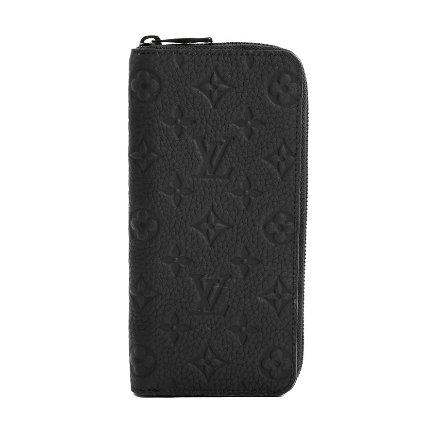 ジッピーウォレットヴェルティカル ノワール 約W10xH20cm(実寸)