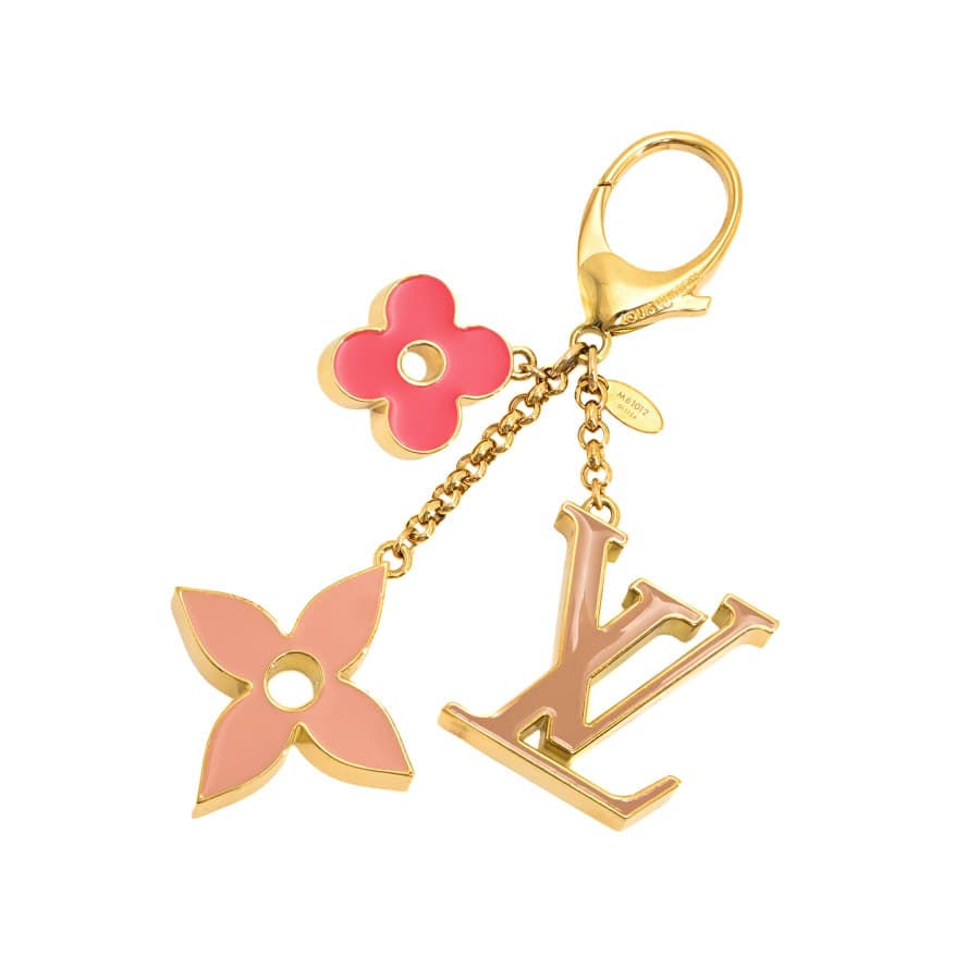 ビジューサックフルールドゥ ピンク 金具含む全長:約14cm チャーム:最大部約W4xH4cm(実寸)