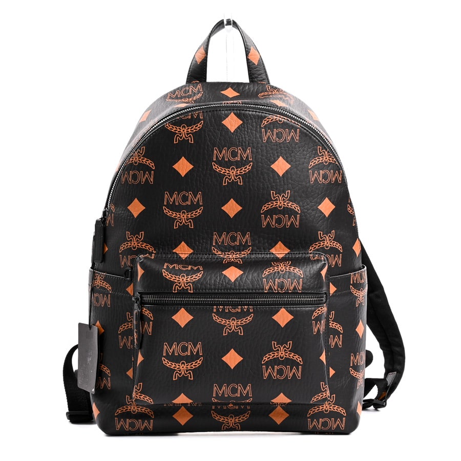 バックパック ブラック/ブラウン 約W30xH43xD15cm(実寸)