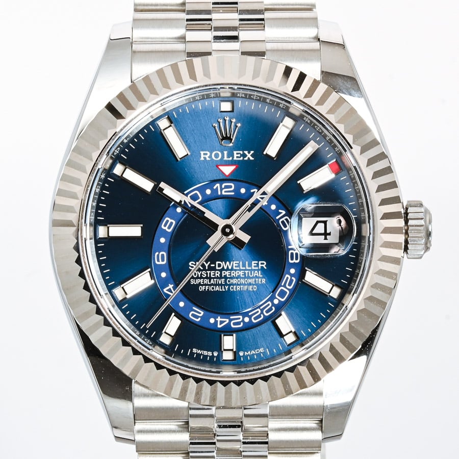 スカイドゥエラー ブルー ケース:約41mm(実寸)/ブレスサイズ:約18cm