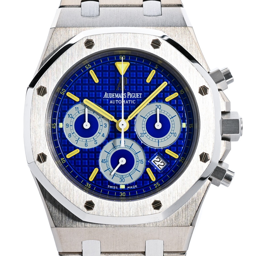 ロイヤルオーク クロノグラフ シティ オブ セイルズ ブルー / ベルトカラー：シルバー ケース:約39mm(実寸)/ブレスサイズ:約18cm