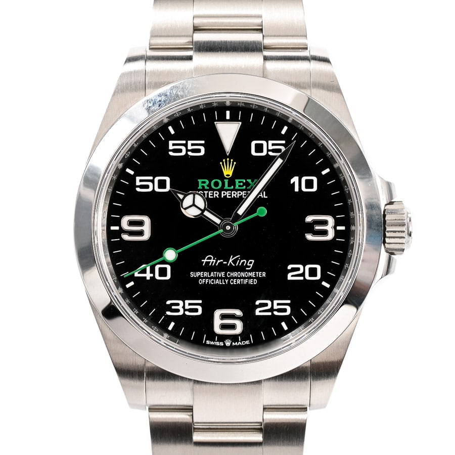 エアキング ブラックナンバー ケース:約40mm/ブレスサイズ:約18.5cm