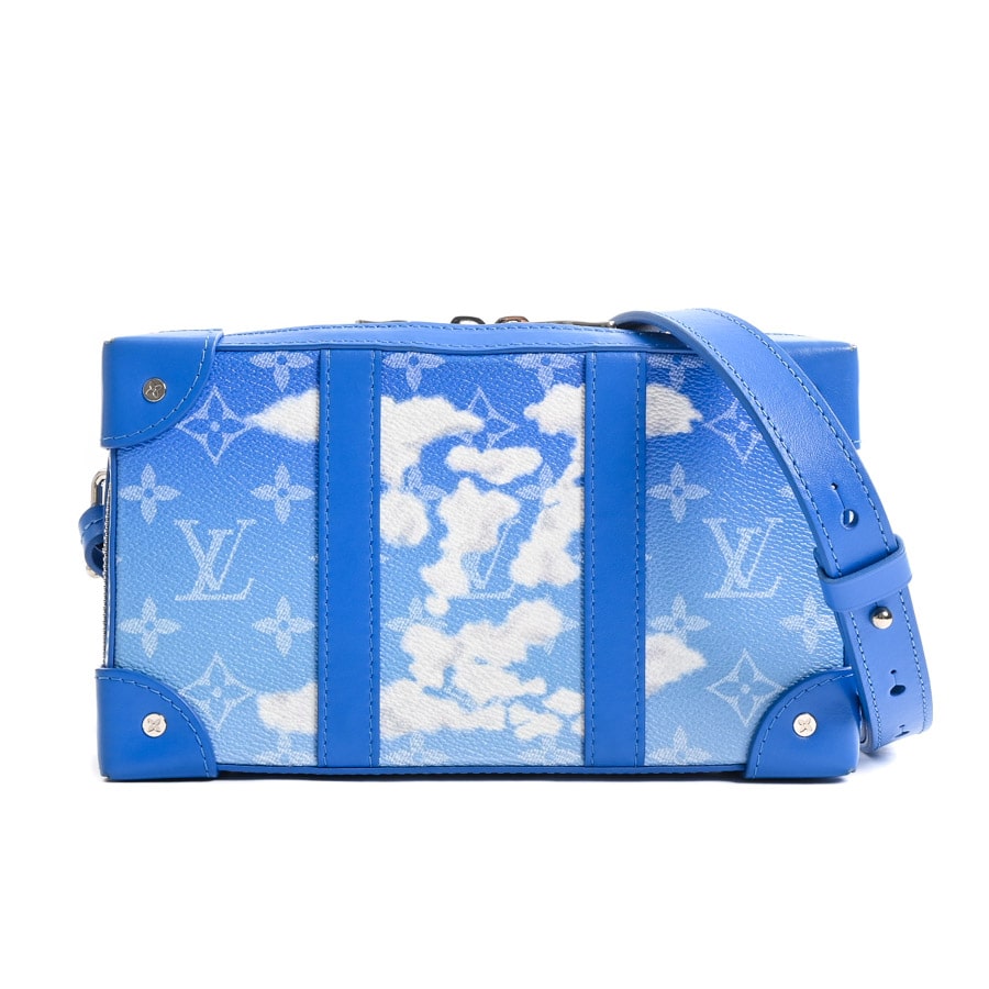 ソフトトランクウォレット ブルー 約W22xH13xD5cm(実寸)