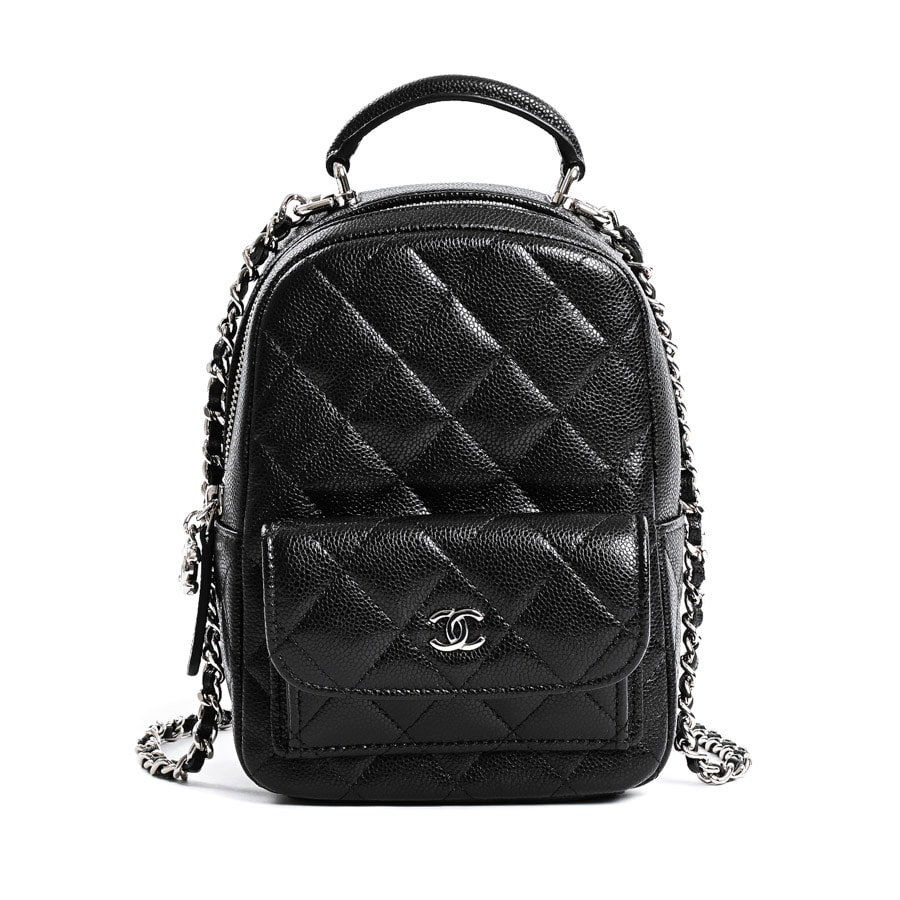 クラシックミニバックパック ブラック 約W12.5xH17xD6cm(実寸)