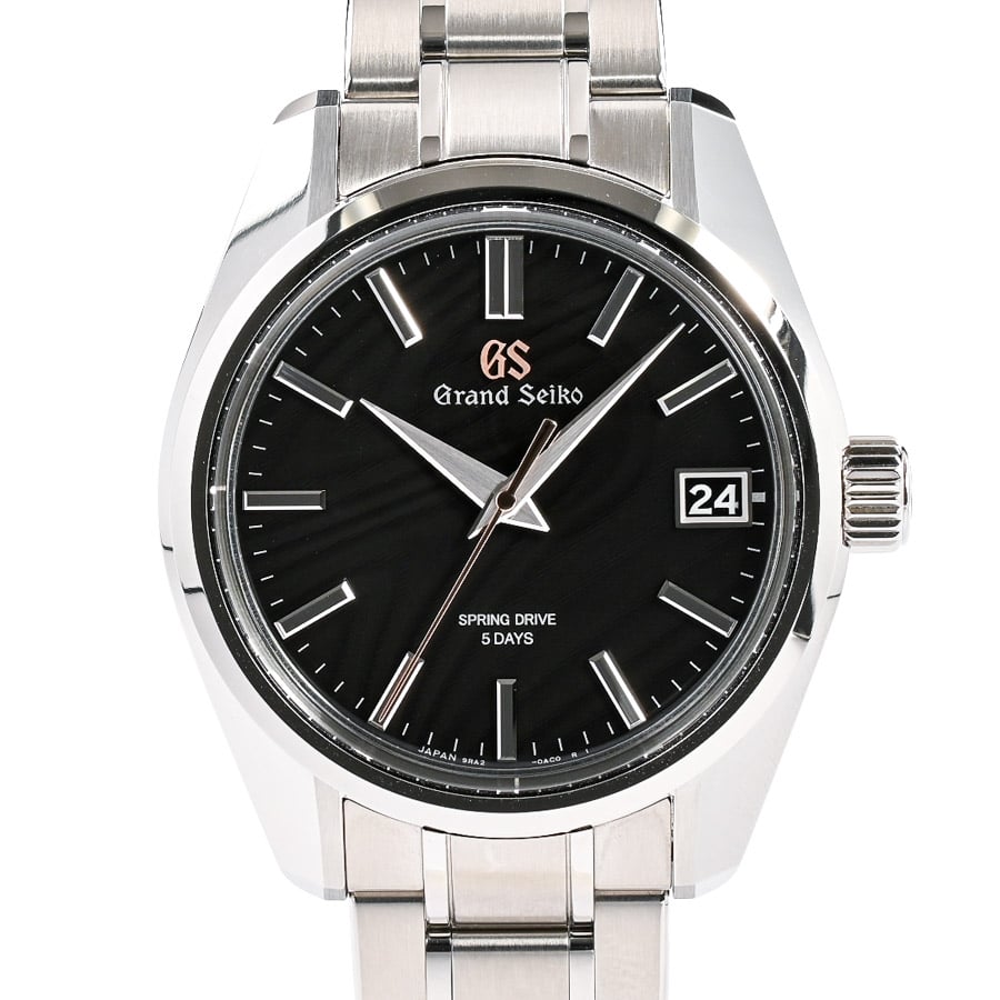 スプリングドライブ 44GS 55周年記念限定 ブラック / ベルトカラー：ステンレス ケース:約39mm(実寸)/ブレスサイズ:約20.5cm