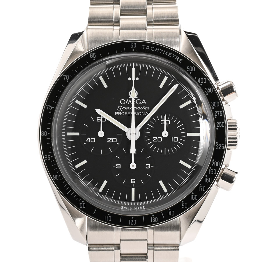 スピードマスター ムーンウォッチ プロフェッショナル ブラック ケース:約42mm/ブレスサイズ:約20.5cm