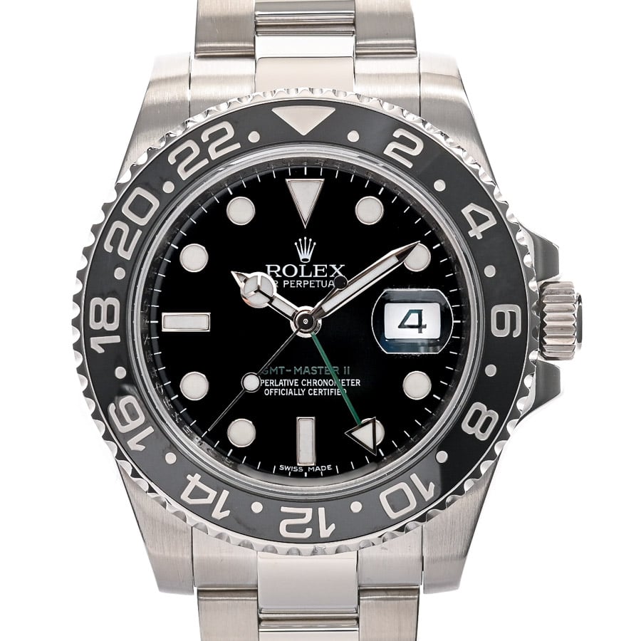 GMTマスター2 スティックダイヤル ブラック ケース:約40mm/ブレスサイズ:約18.5cm
