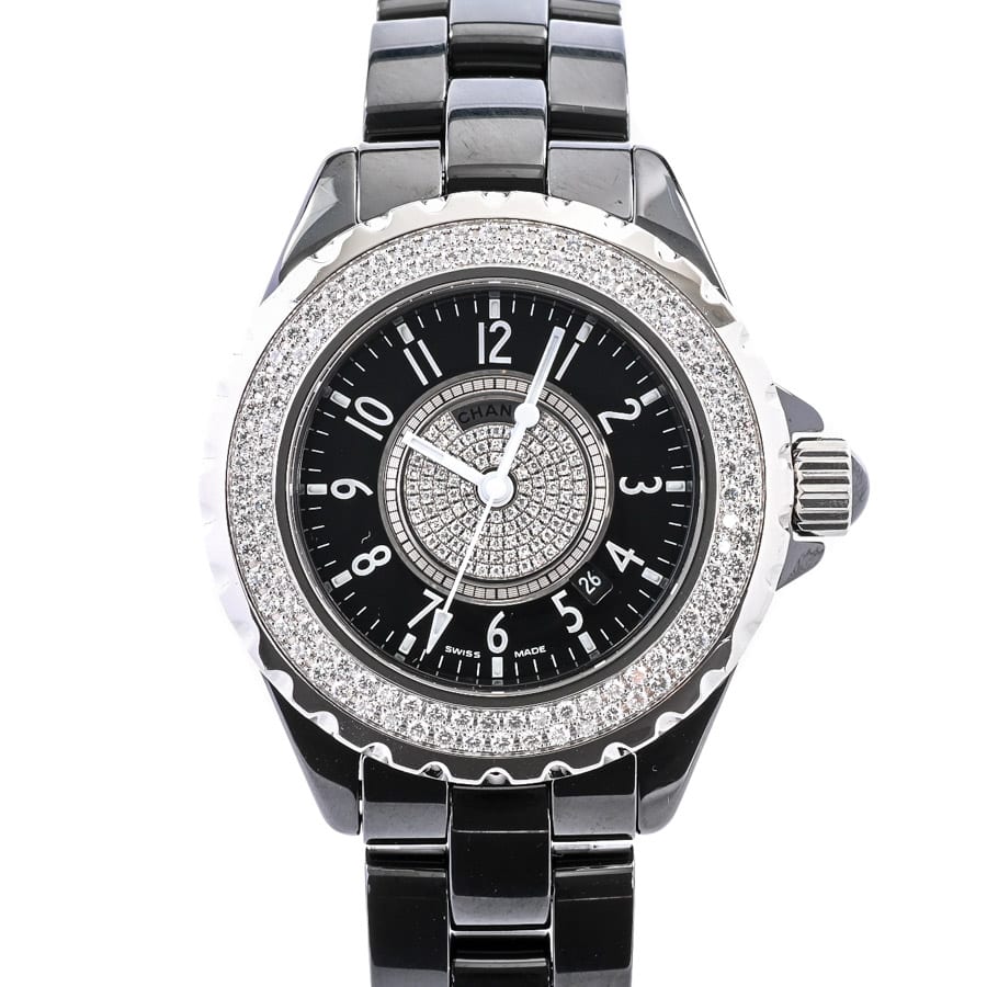 J12 33mm ブラック ケース:約33mm/ブレスサイズ:約17cm