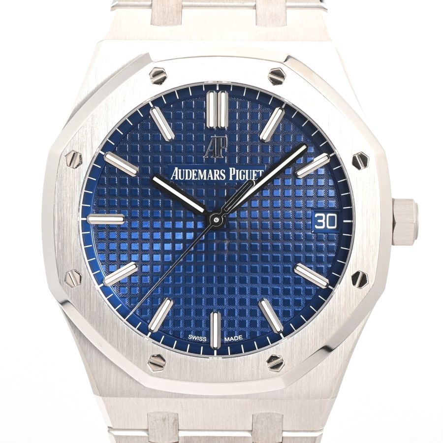 ロイヤルオーク 世界限定300本 ブルー / ベルトカラー：シルバー ケース:約41mm/ブレスサイズ:約18.5cm