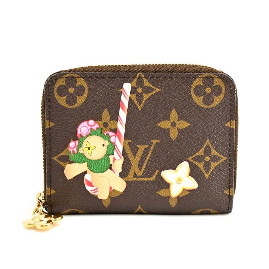 ジッピーコインパース ブラウン 約W11xH9cm(実寸)