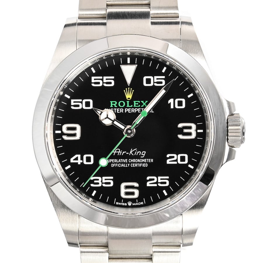 エアキング ブラックナンバー ケース:約40mm/ブレスサイズ:約18.5cm