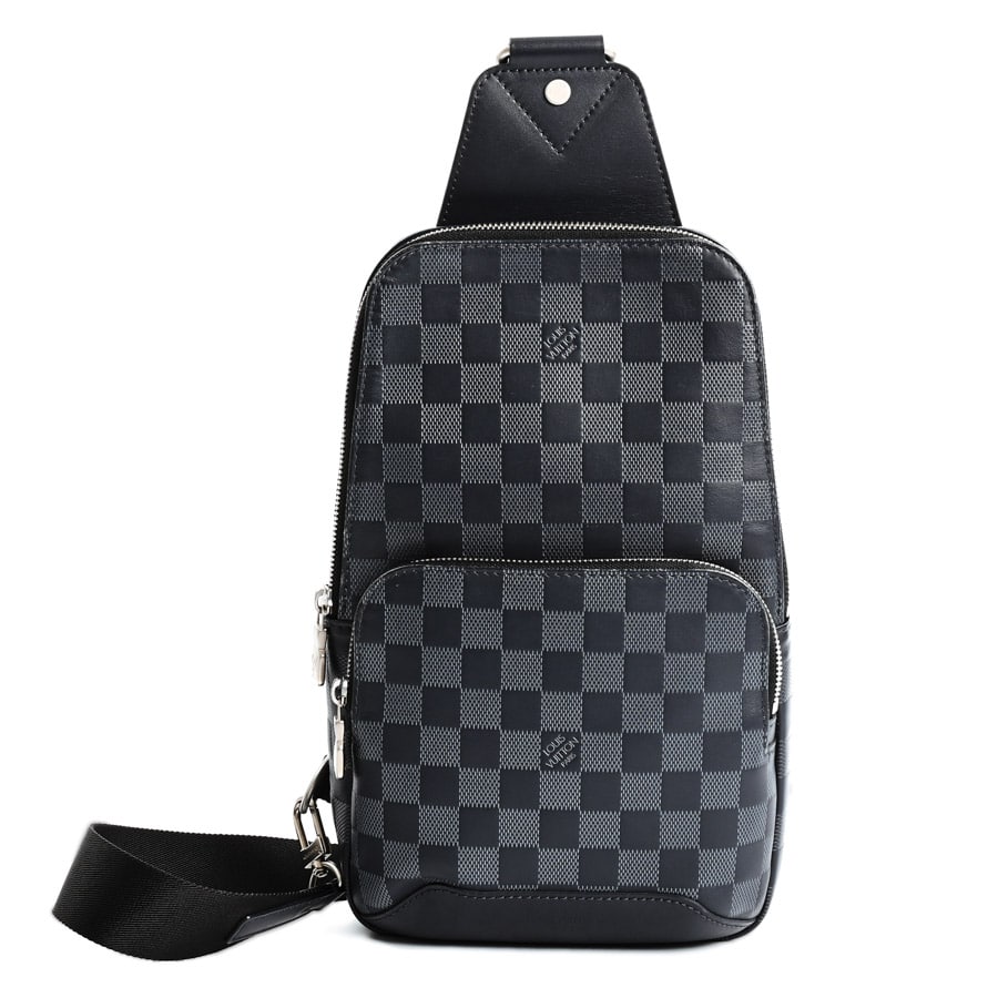 アヴェニュースリングバッグ ネイビー 約W18xH30xD5cm(実寸)