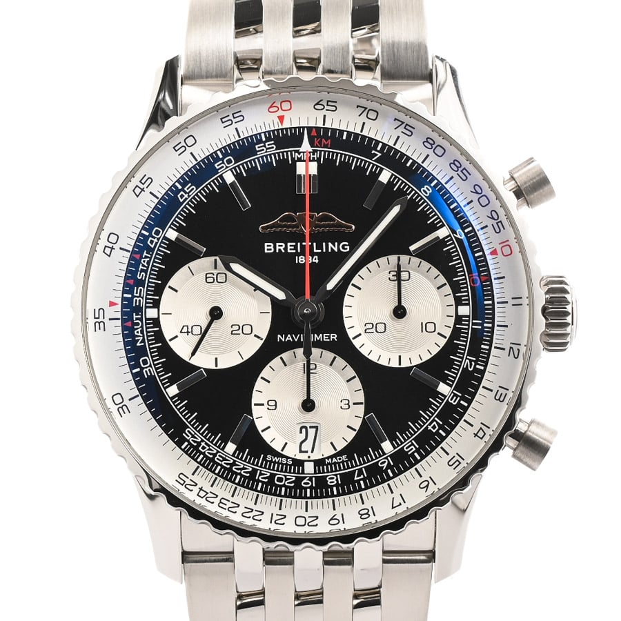 ナビタイマー B01 クロノグラフ41 ブラック・シルバー ケース:約41mm/ブレスサイズ:21.5cm