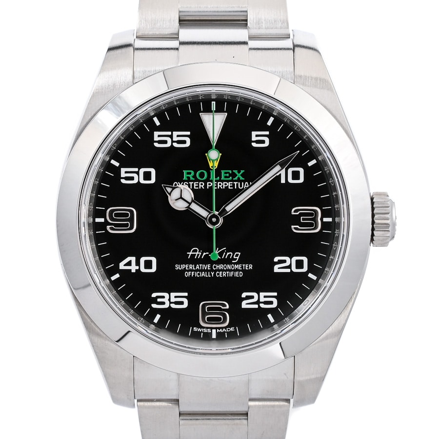 エアキング ブラックナンバー ケース:約40mm/ブレスサイズ:約18cm