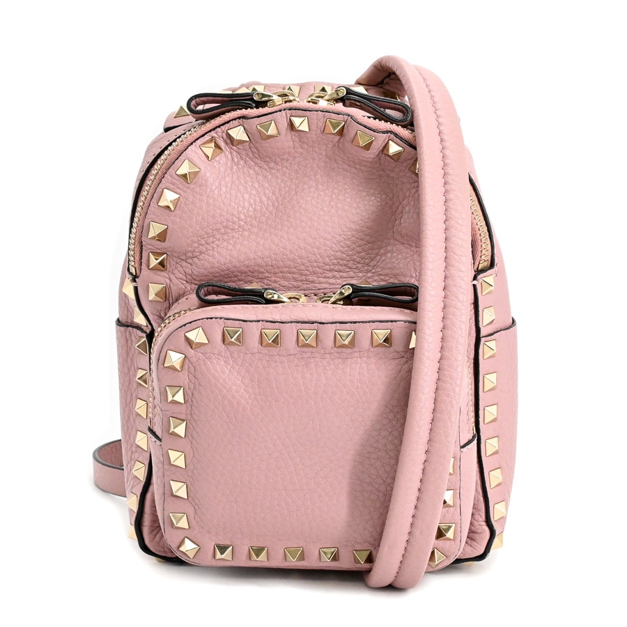 ミニバックパック ピンク 約W16xH21xD7cm(実寸)