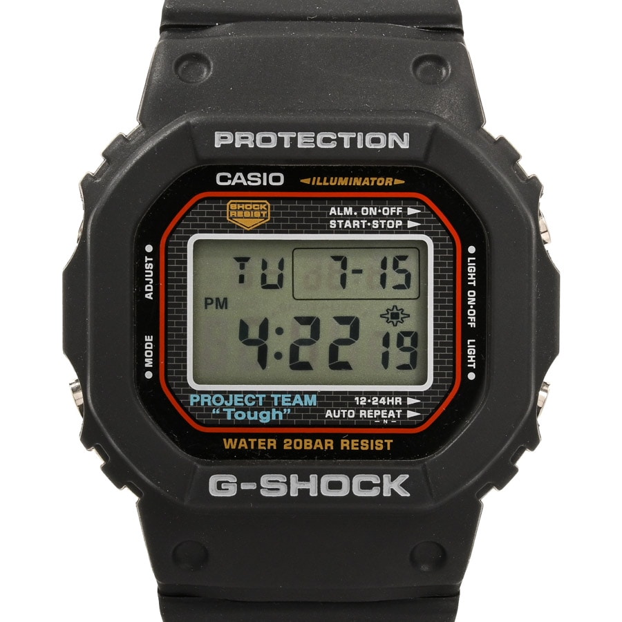G-SHOCK　20周年記念モデル ブラック ケース:約42.5mm(実寸)