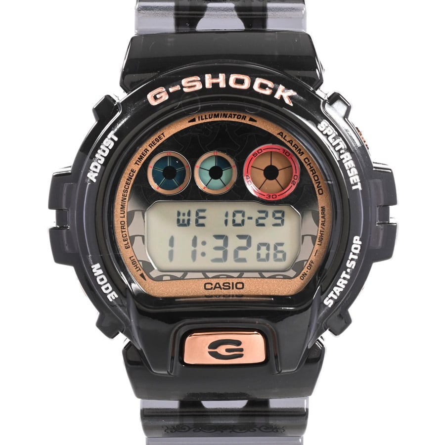 【中古A品】  カシオ G-SHOCK 毘沙門天モデル  DW-6900SLG-1JR ステンレス 銀座
