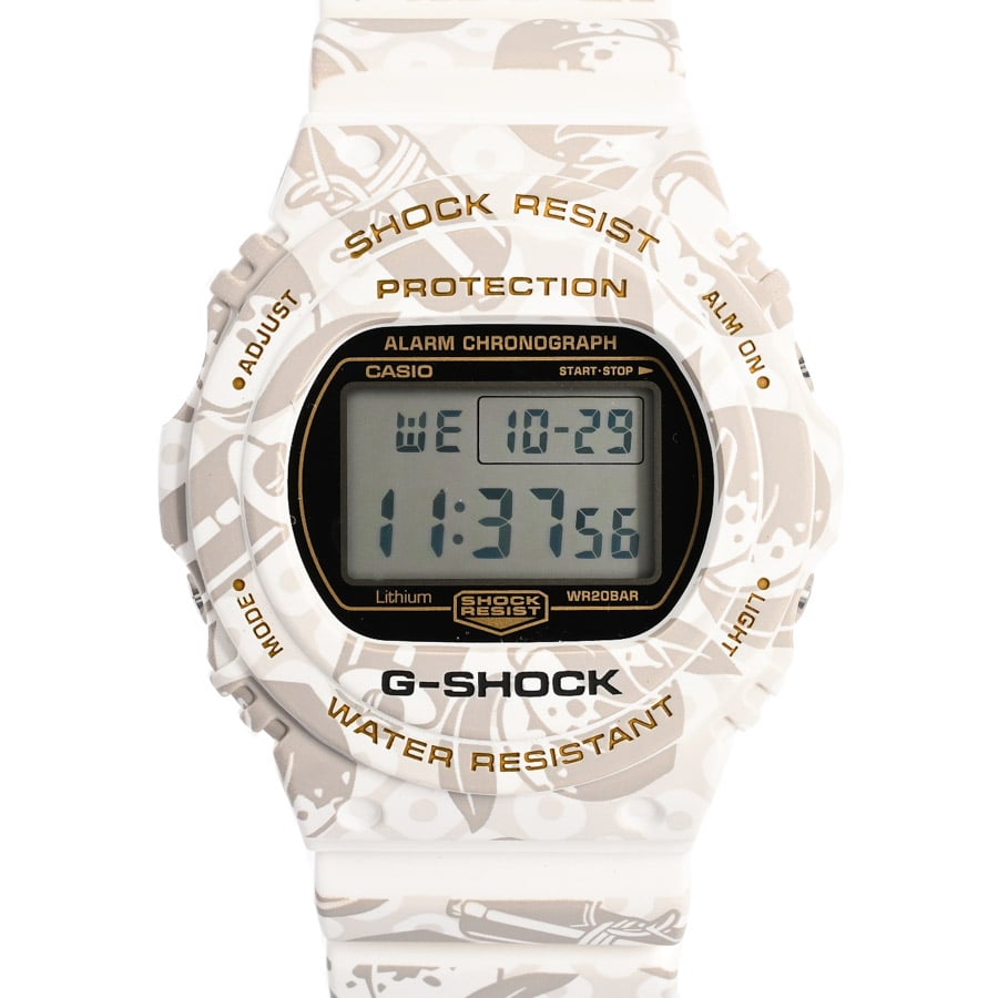 【中古A品】  カシオ G-SHOCK 寿老人モデル  DW-5700SLG-7JR ステンレス 銀座