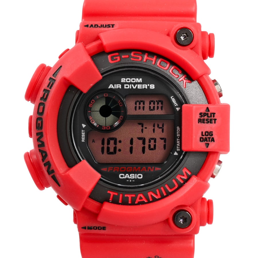 【中古A品】  カシオ G-SHOCK FROGMAN  DW-8200NT2-4JR ステンレス 元町本店