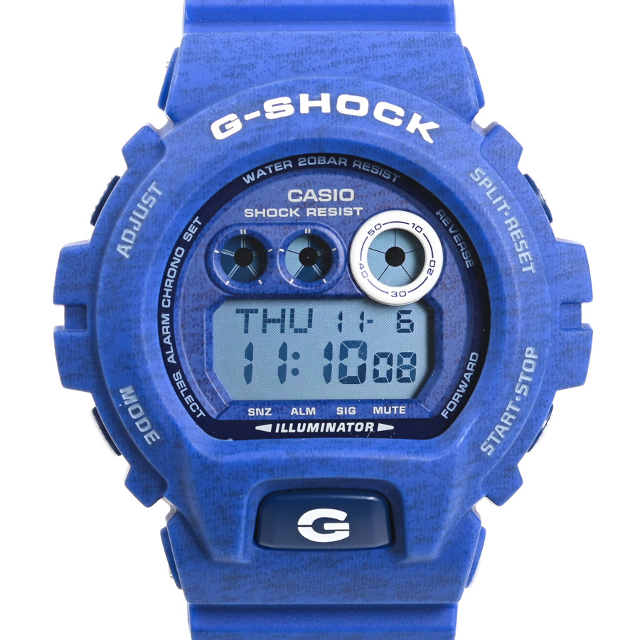 【中古A品】  カシオ G-SHOCK ヘザード・カラー・シリーズ  GD-X6900HT-2JF ステンレス THE YOKOHAMA FRONT