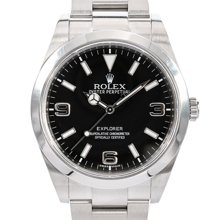 エクスプローラー ブラック ケース:約39mm/ブレスサイズ:約18.5cm
