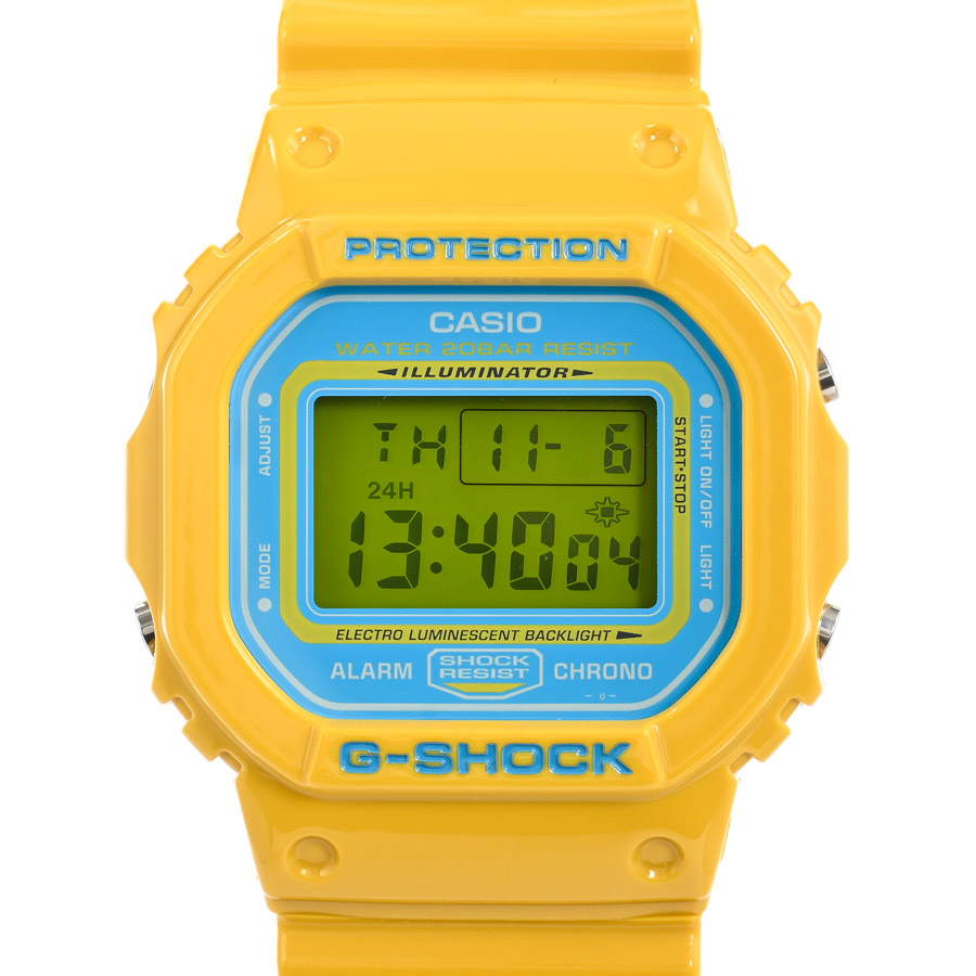 【中古A品】  カシオ G-SHOCK クレイジーカラーズ  DW-5600CS-9JF ステンレス THE YOKOHAMA FRONT