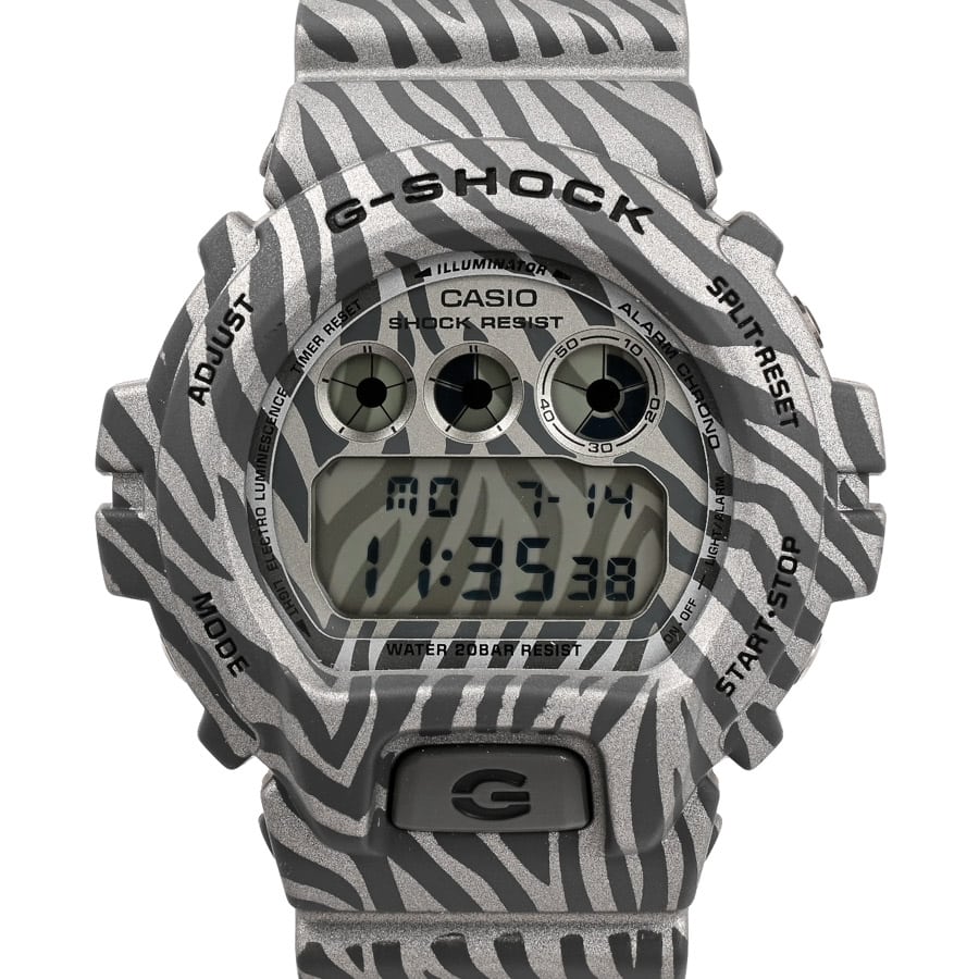 G-SHOCK ゼブラカモフラージュシリーズ シルバー ケース:約50mm(実寸)