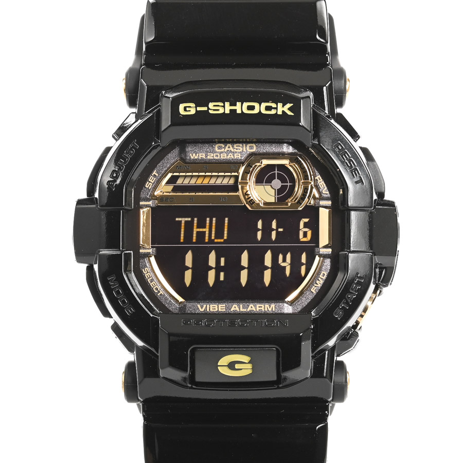 【中古A品】  カシオ G-SHOCK ガリッシュゴールドシリーズ  GD-350BR-1JF ステンレス THE YOKOHAMA FRONT