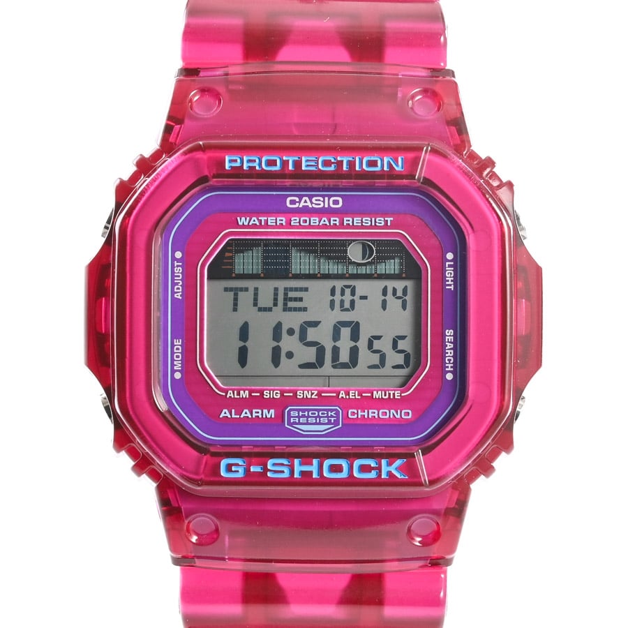 G-SHOCK スクエア スケルトン PK ブラック ケース:約43mm(実寸)