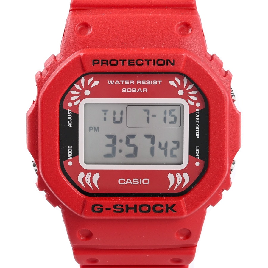 G-SHOCK レッド ケース:43.5mm(実寸)