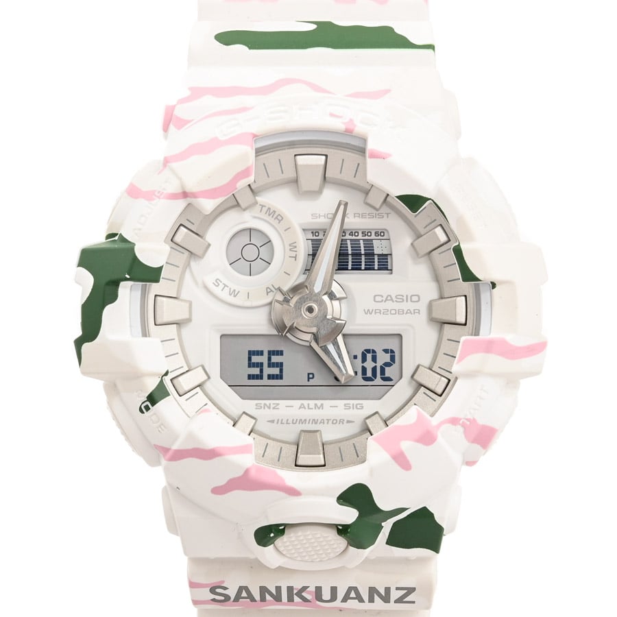 G-SHOCK SANKUANZ ホワイト ケース:約53mm(実寸)