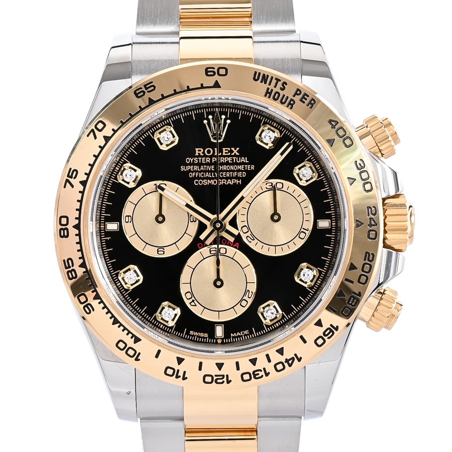 デイトナ ブラック・シャンパン ケース:約40mm(実寸)/ブレスサイズ:約18.5cm