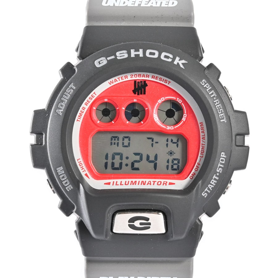 G-SHOCK UNDEFEATEDコラボ レッド ケース:約50mm(実寸)