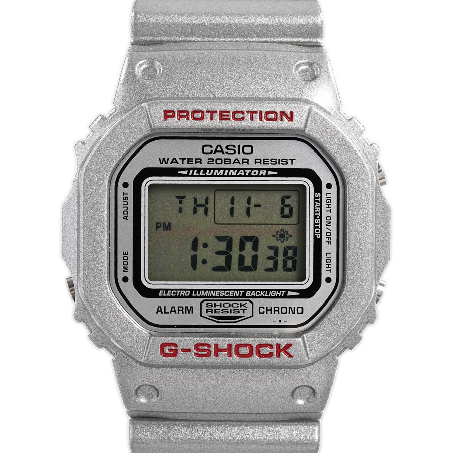 【中古A品】  カシオ G-SHOCK 平山ユージ 伊藤由里子 谷慎吾 コラボ  DW-5600 ステンレス 新宿歌舞伎町店