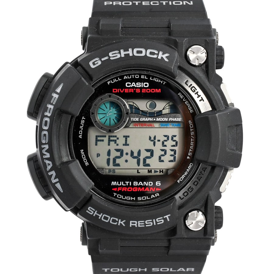 G-SHOCK FROGMAN ブラック ケース:約53mm(実寸)