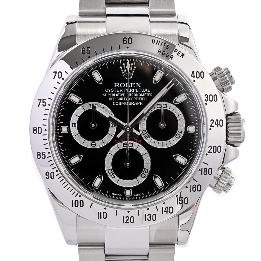 デイトナ ブラック ケース:約40mm/ブレスサイズ:約18.5cm