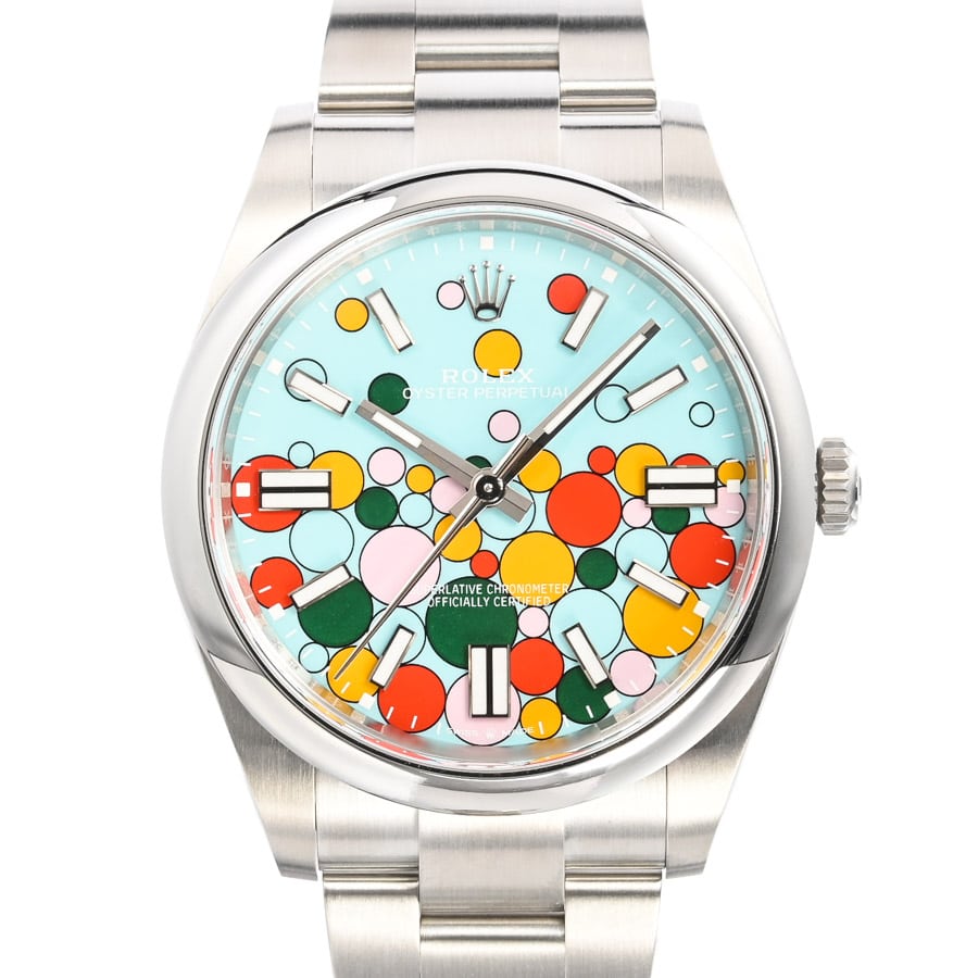 オイスターパーペチュアル41 ターコイズ　セレブレーション ケース:約41mm/ブレスサイズ:約18.5cm