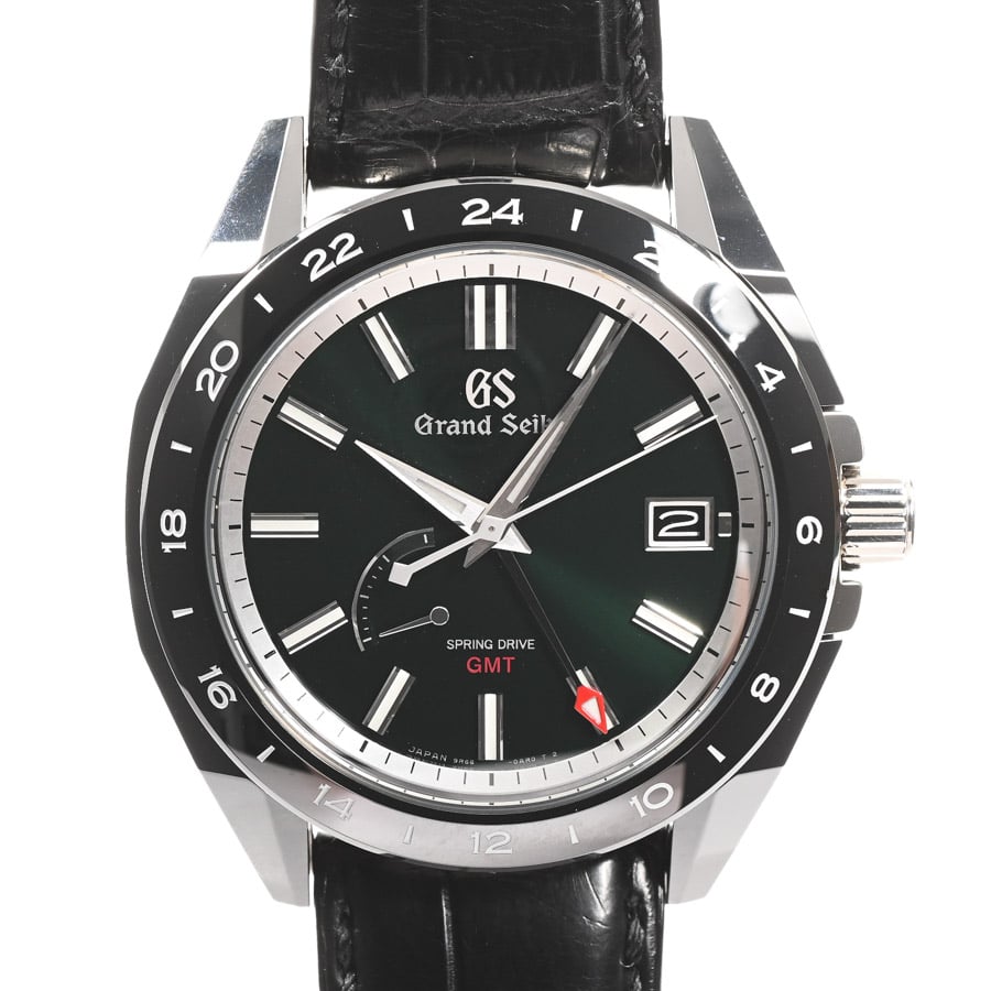スプリングドライブ GMT 高島屋限定8本 グリーン ケース:約47mm(実寸)