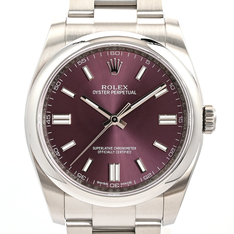 オイスターパーペチュアル レッドグレープ ケース:約36mm/ブレスサイズ:約18cm