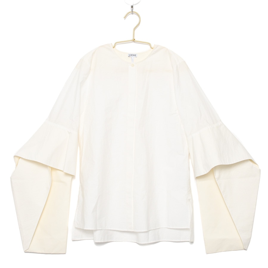 シャツ ホワイト メーカーサイズ32/肩幅34x身幅45x着丈67x袖丈70cm(実寸)