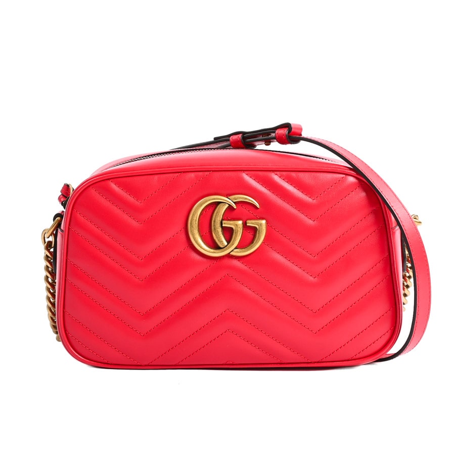 GGマーモントショルダーバッグ レッド 約W24xH13xD7cm