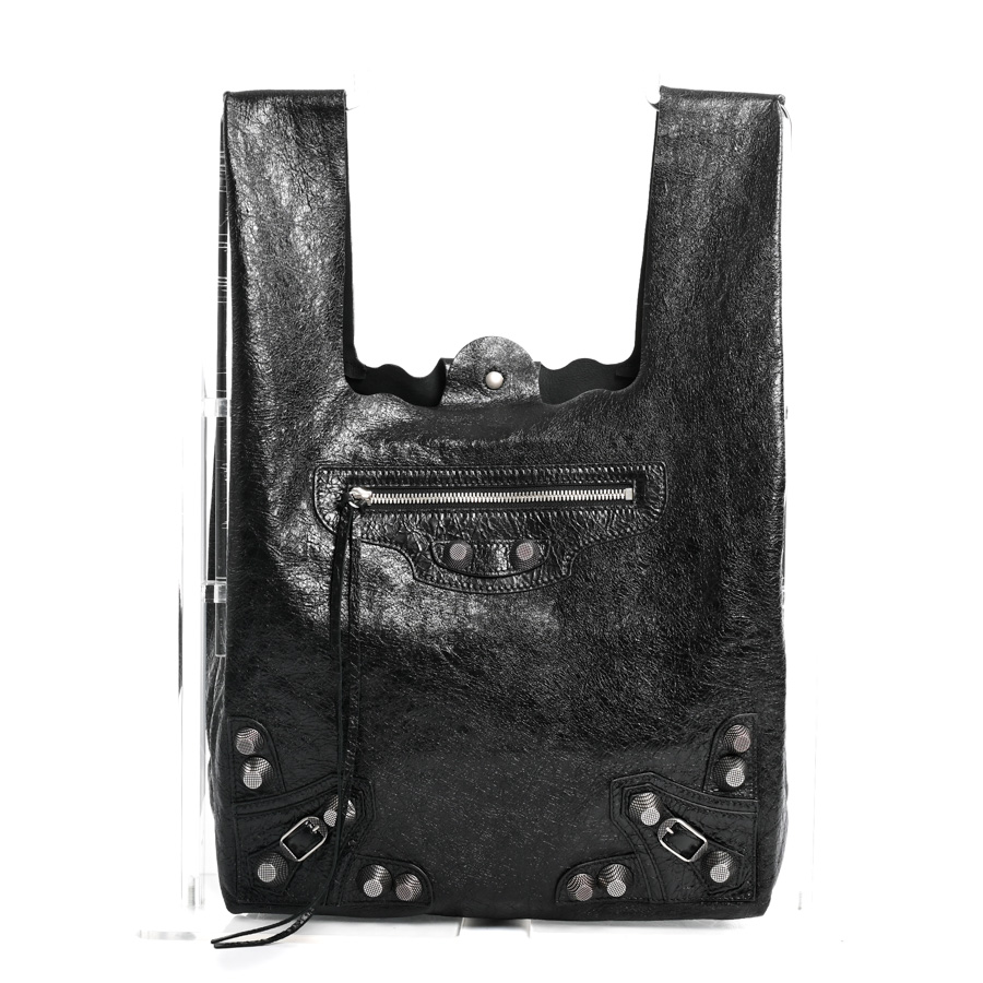 ルカゴールショッパーバッグ ブラック 約W30xH32xD15cm(実寸)